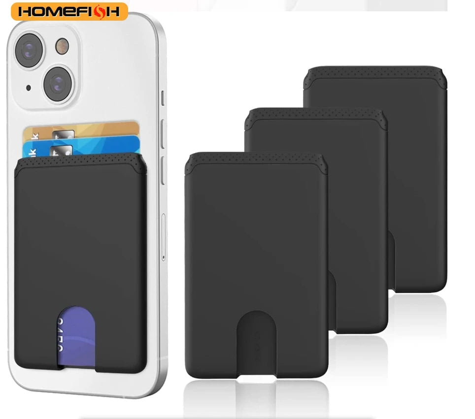 HOMEFISH Phone Holder Sticker Credit Card Holder Adhesive Soft Silicone Mobile Phone lifestyle view
