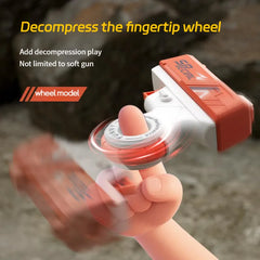 Foldable Mini Soft Bullet Toy Gun | Spinner Revolver Design for Stress Relief and Out alternate view