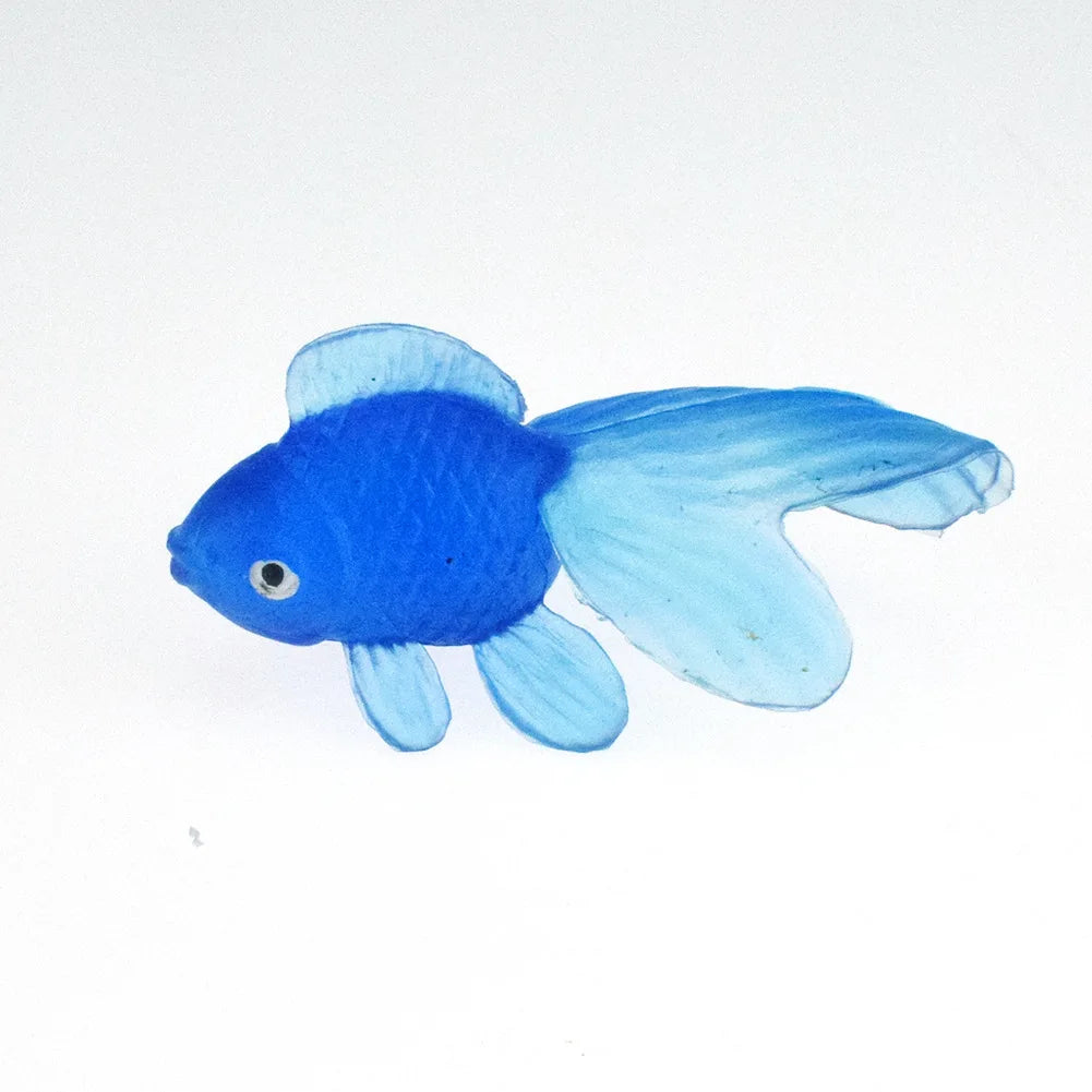 5/10/20Pcs/lot Colorful Simulation Goldfish Model Soft Rubber Gold Fish Small Goldf additional angle