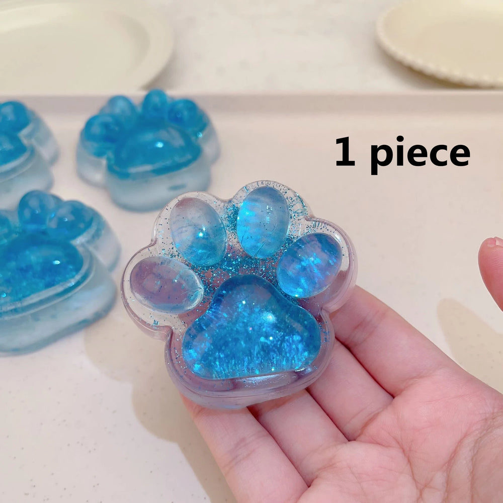 Squishy Cat Paw Stress Toy | Soft Jelly Fidget Toy for Anxiety Relief lifestyle view