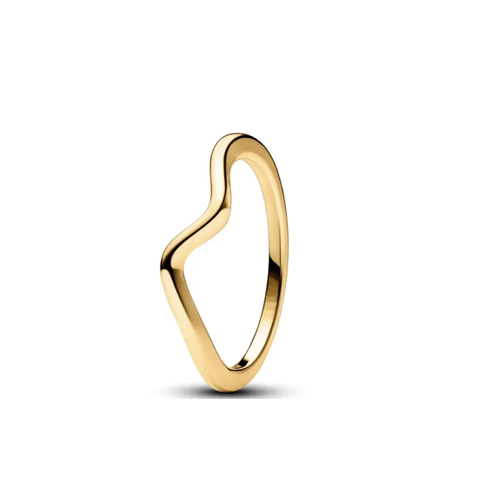 2025 Hot Selling Wholesale Gold Color Sun Heart Bow Size 6 7 8 9 Ring Rings For Tre additional angle