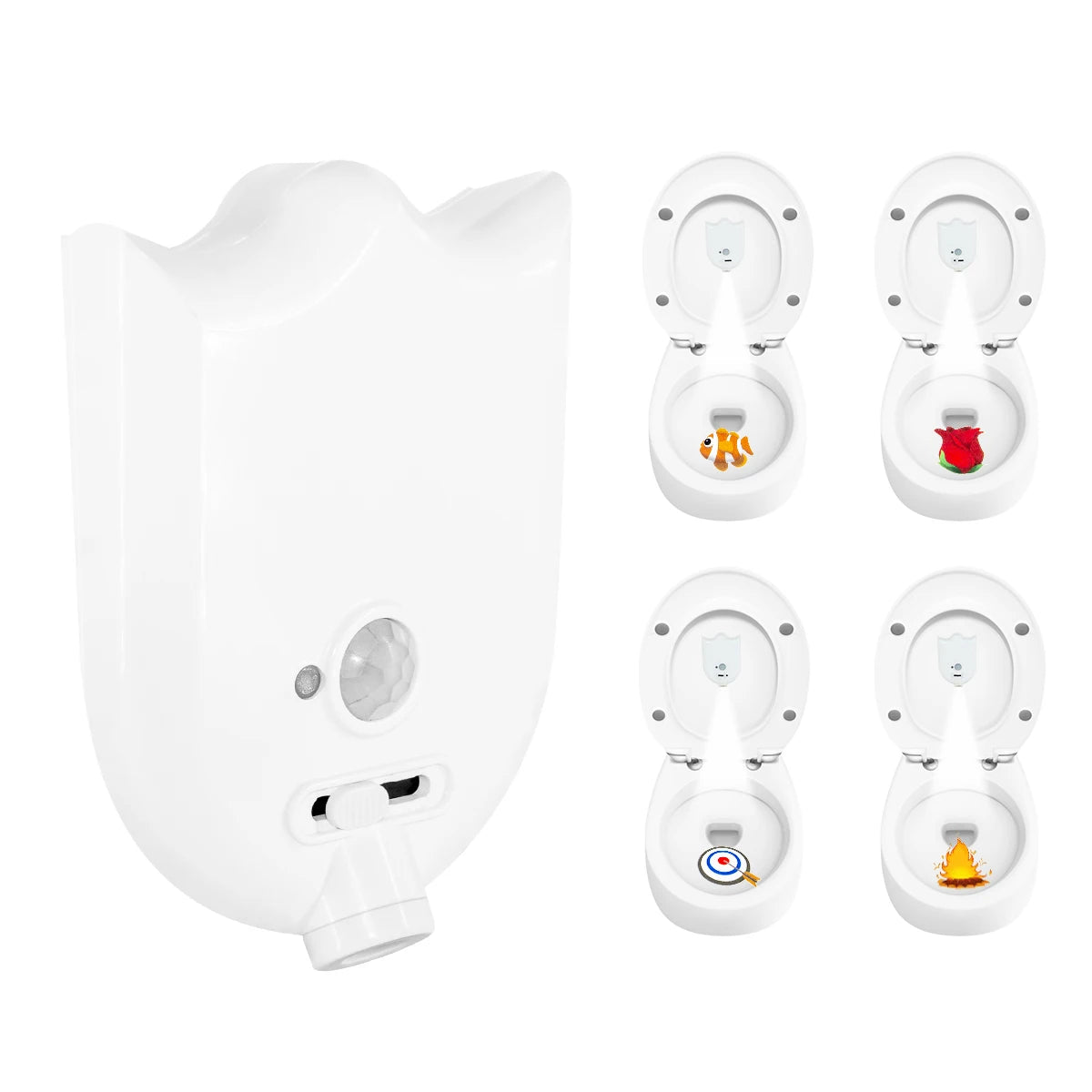 Motion Sensor Toilet Night Light | LED Projection Lamp with Auto Sensor additional angle