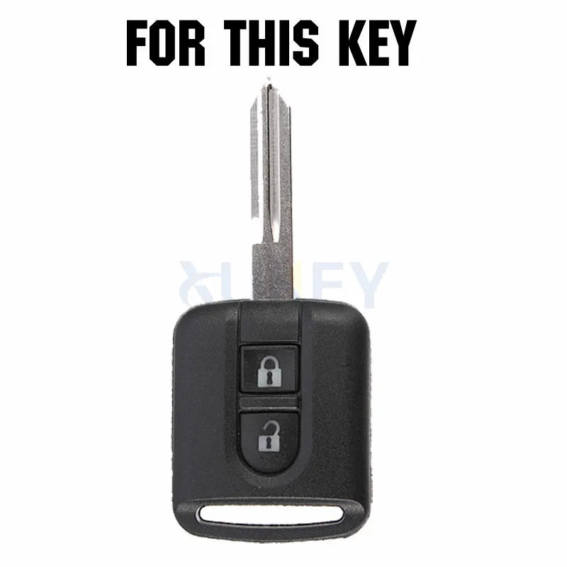 Silicone Key Fob Cover for Nissan Qashqai Micra Navara | Protective Shell Holder alternate view