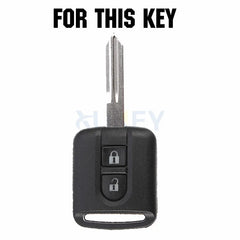 Silicone Key Fob Cover for Nissan Qashqai Micra Navara | Protective Shell Holder alternate view
