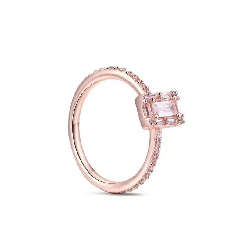 Hot selling new 925 sterling silver mini Snoopy Christmas pink diamond love orchid ri lifestyle view