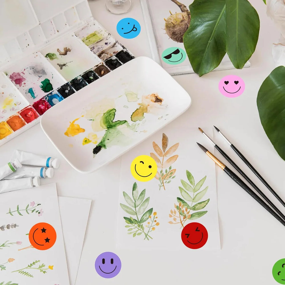 100-500pcs Teachers Reward Stickers for kids School Cute Toy Game Tag Thank You Sticke close-up view