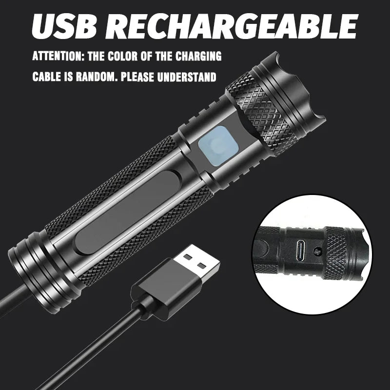 365nm UV Flashlight Black Light | Rechargeable Mini Wood's Lamp for Detection close-up view