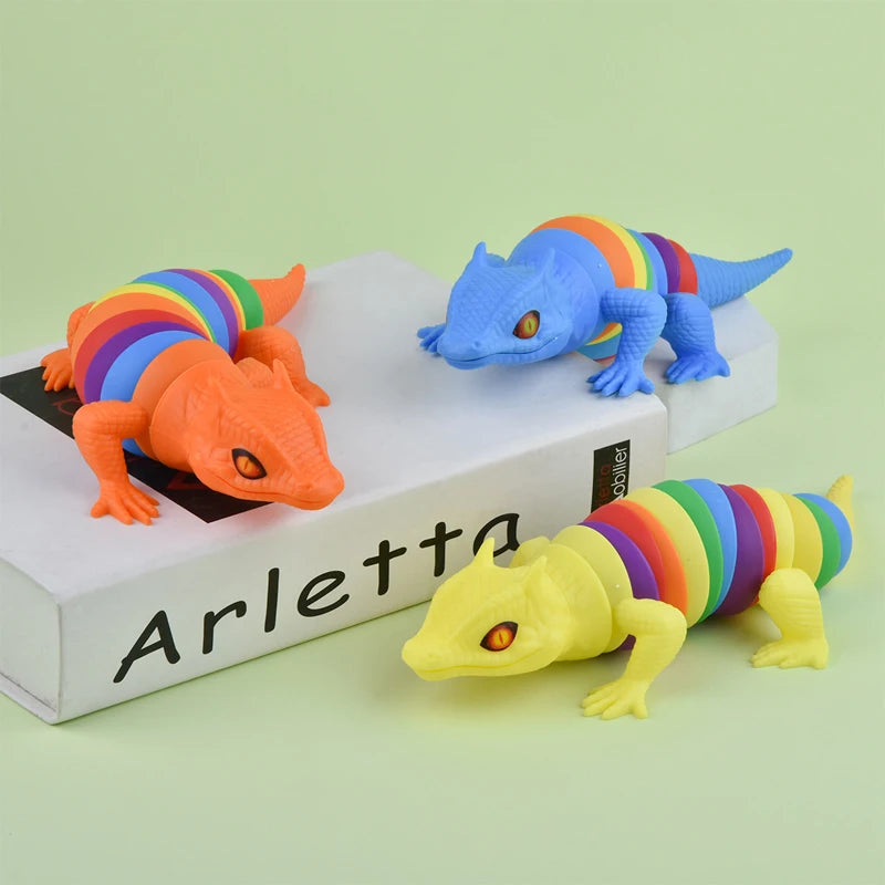 2025 New Fidget Slug Toy for children 3D Colorful Sensory Slug Relieves Fun Decompres lifestyle view