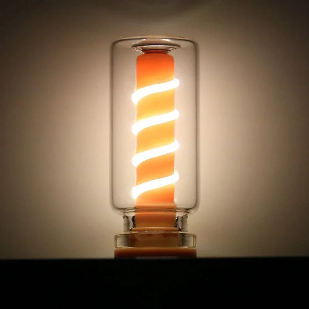 5V USB LED Spiral Filament Touch Dimming Bulb | Retro Night Light Atmosphere Lamp lifestyle view