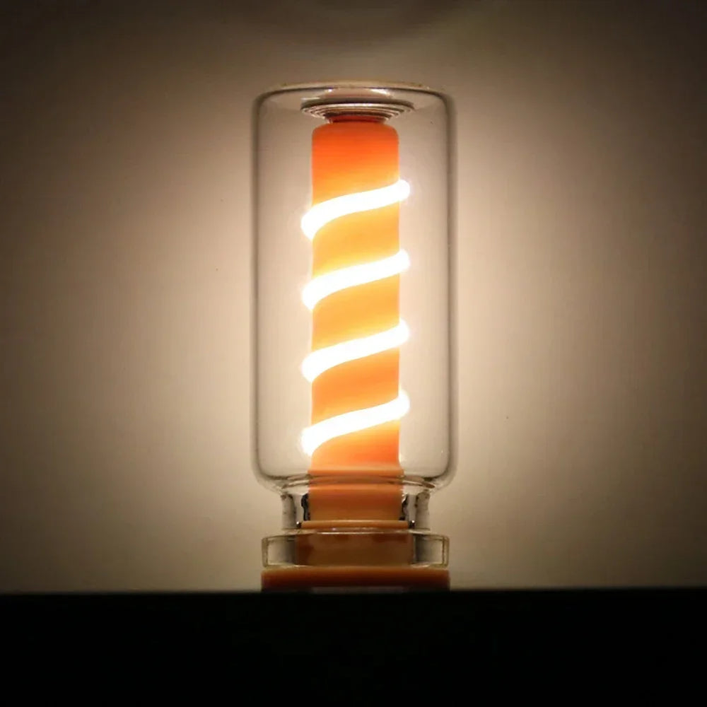 5V USB LED Spiral Filament Touch Dimming Bulb | Retro Night Light Atmosphere Lamp lifestyle view