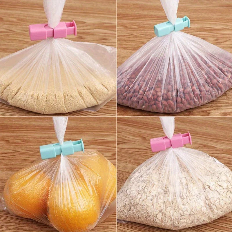4/20pcs Food Sealing Clips Reusable Fresh Food Storage Tools Plastic Bag Sealer Clamp for Snack Bread Clip Home Kitchen Gadgets