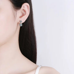 925 Sterling Silver Classic Huggies Earrings For Women Gift Mini Hoop Cartilage Earrin close-up view