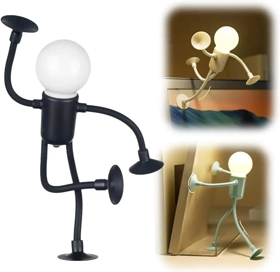 Poseable Athlete Night Light | Funny Bendable Sportsman LED Desk Lamp additional angle