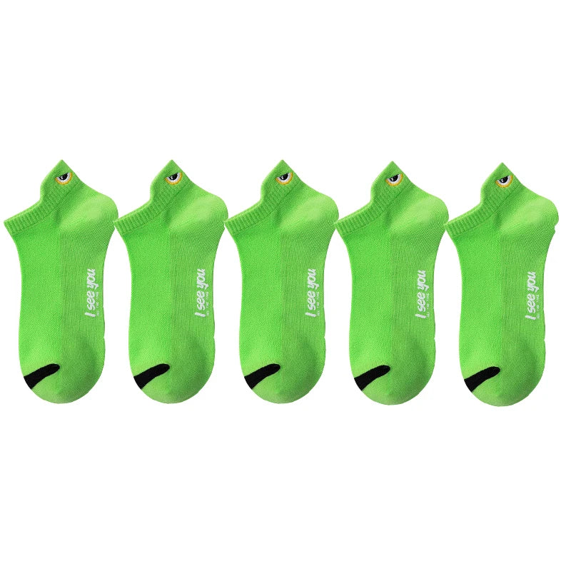 5/10 Pairs Man Short Socks Ankle Boat Socks Breathable Casual Athletic Socks Women Su alternate view
