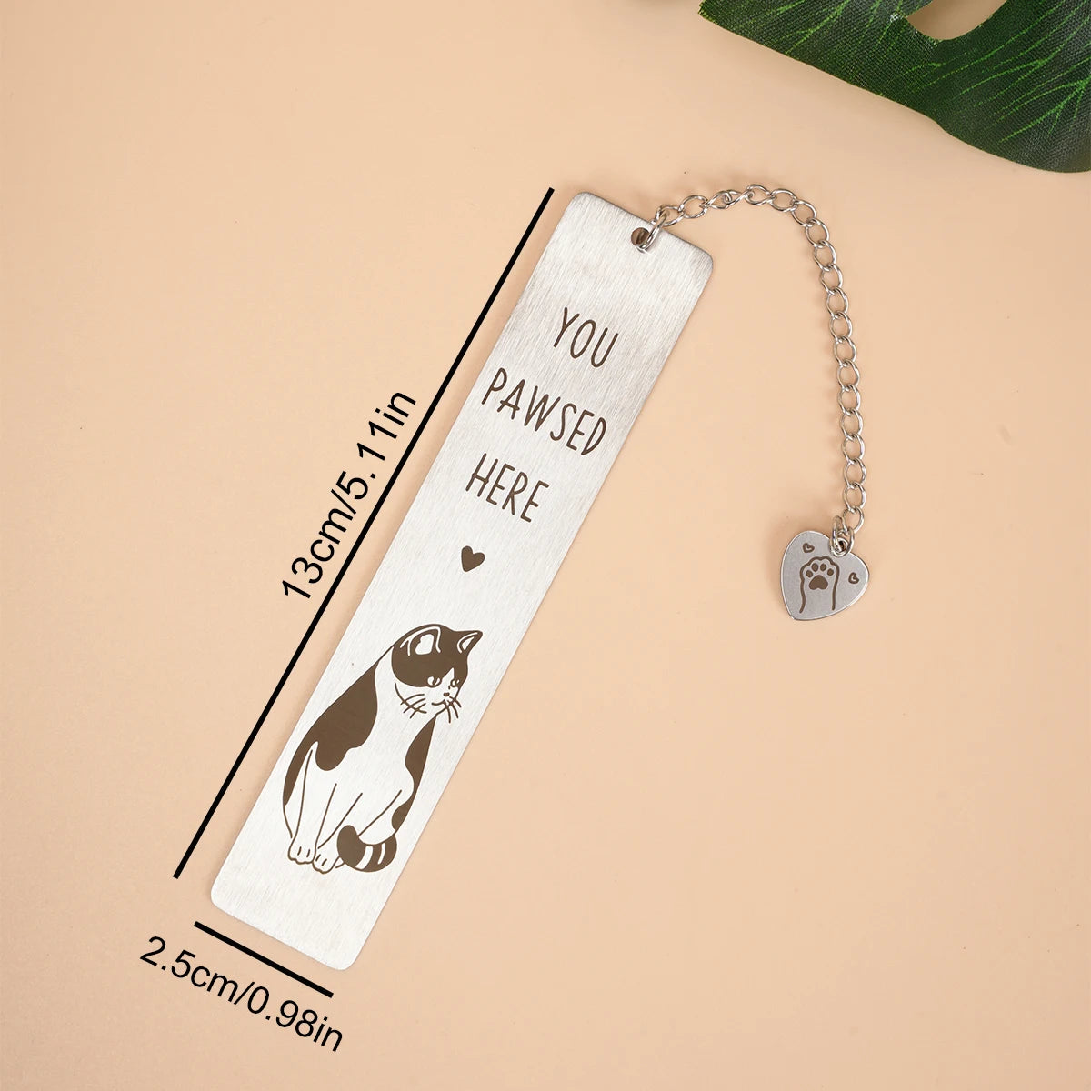 1pc Cat Bookmark, Cute Book Lover Gifts Kitten Pet Book Marker Kawaii Animal Page Marker detail view