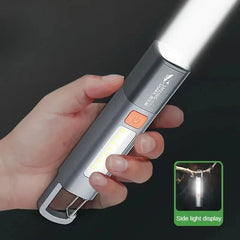Mijia Outdoor Flashlight Portable Strong Light | Variable Focus Rechargeable LED Flashlight