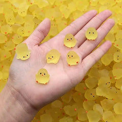 10-30PCS Mini Fluorescence Chicken Moss Toy Microlandscape Miniature Chick Figurines Fai detail view