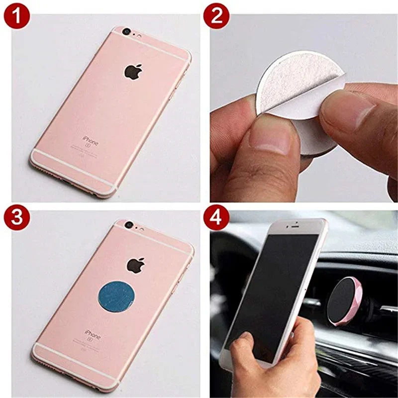 1/3/5Pcs Magnetic Metal Plate For Car Phone Holder Universal Iron Sheet Disk Sticker alternate view