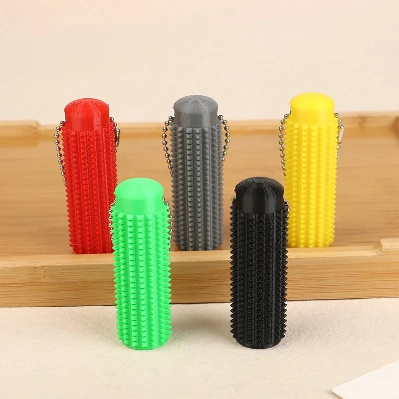Little Ouchies Pocket-Sized Mini Spiky Grippie Stress Relief Keychain Fidget Toy | An lifestyle view