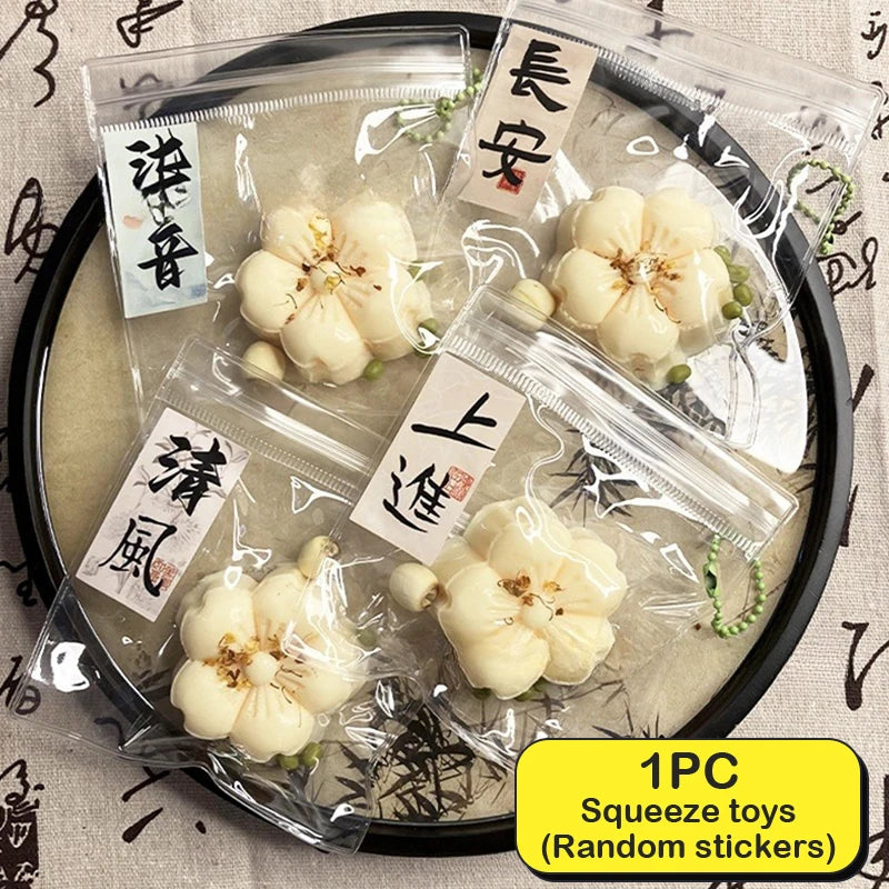 Cute Simulation Flower Cake Squishy Toy Mochi Pinching Toy Squeeze Stress Relief To additional angle