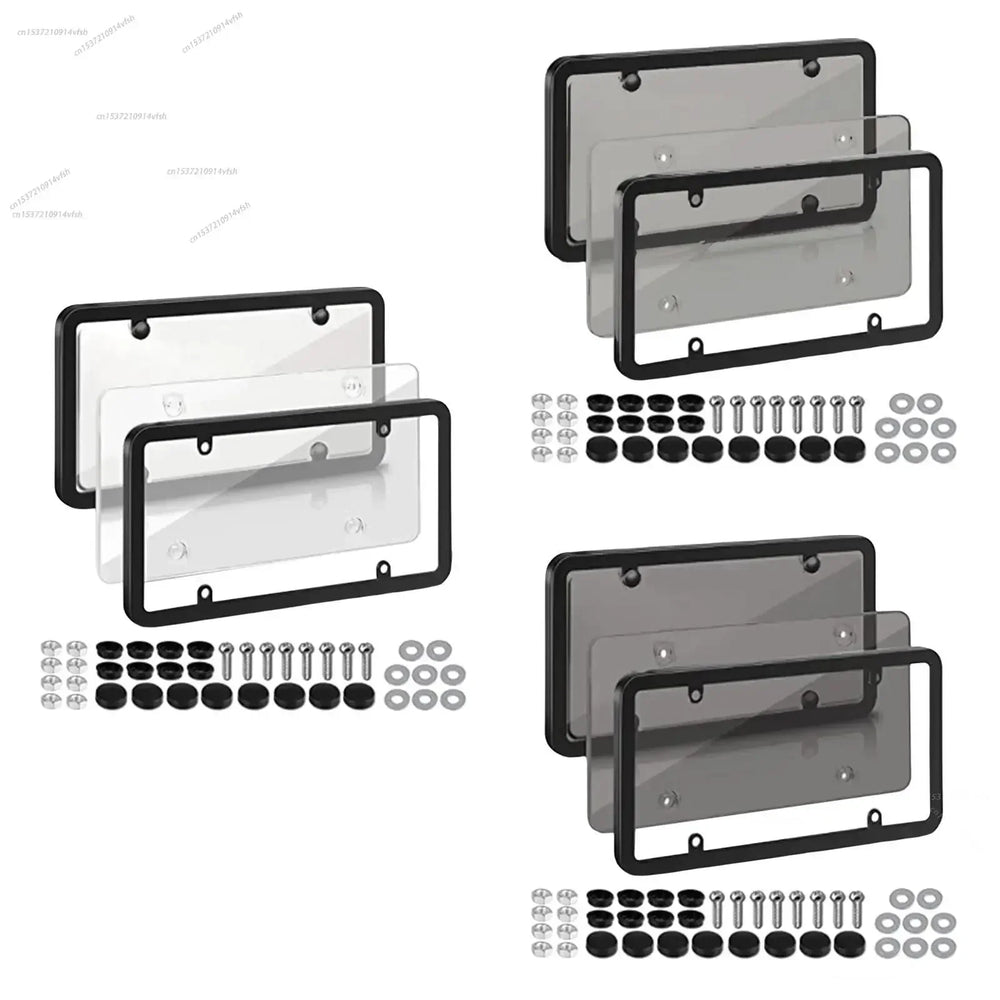 American car license plate frame, universal license plate holder, license plate bracket, detail view
