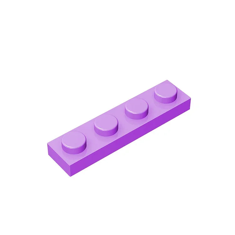 Gobricks GDS-504 Plate 1 x 4 | Compatible Building Block Pieces lifestyle view