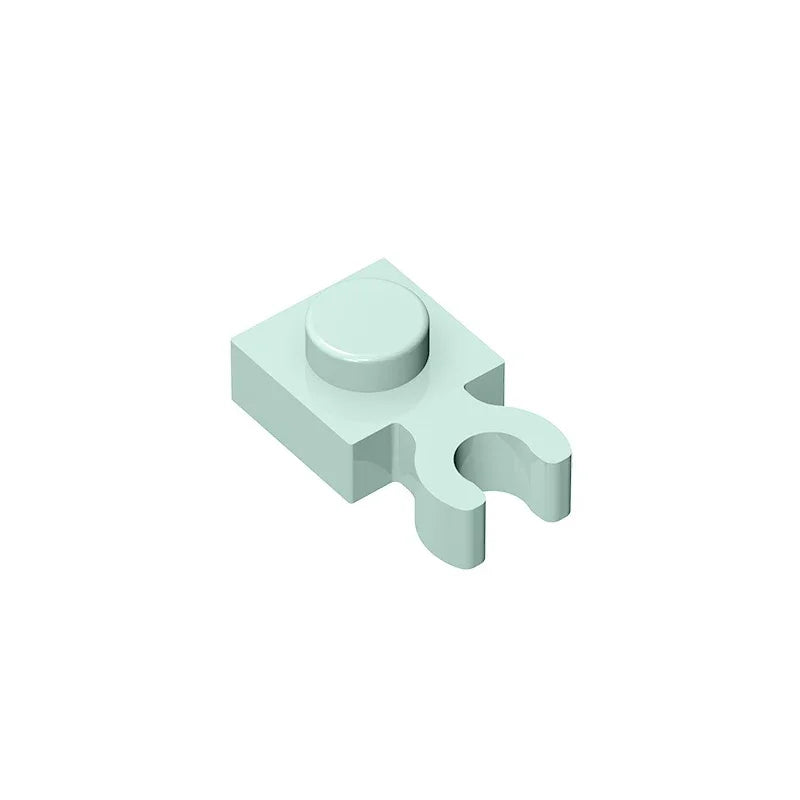 Gobrick GDS-814 PLATE 1X1 W. HOLDER | Building Block for DIY Creations close-up view
