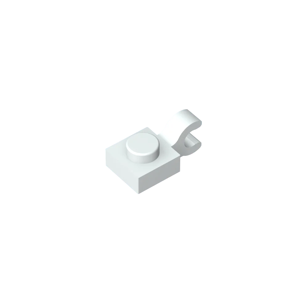 Gobricks GDS-813 1x1 Plate with Vertical Holder | Compatible with Lego 6019 and 61252 close-up view