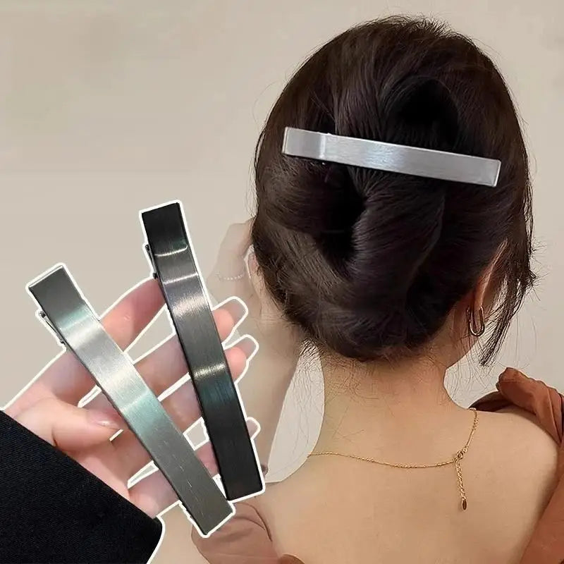 1/5Pcs Bangs Duckbill Clip Korean Women Elegant Hair Clips Barrettes For Girls Metal Hair Claws Hairpin Ponytail Accessories