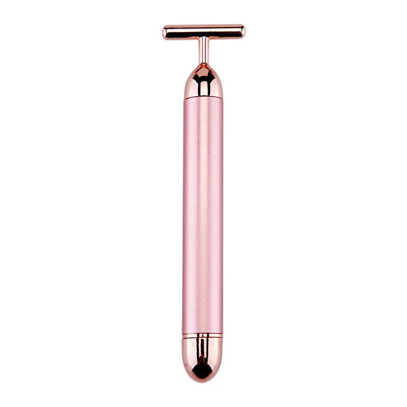24k Gold Face Lift Roller | Vibration Slimming Facial Massager close-up view