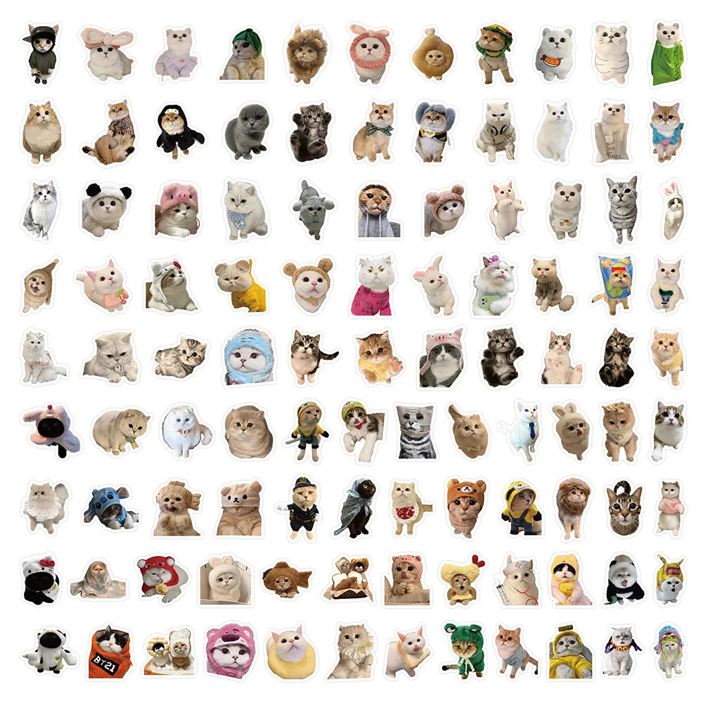 103 Pcs Cute Cat Stickers | Adorable Decor for Journals, Phones, Water Bottles & DIY Cra detail view