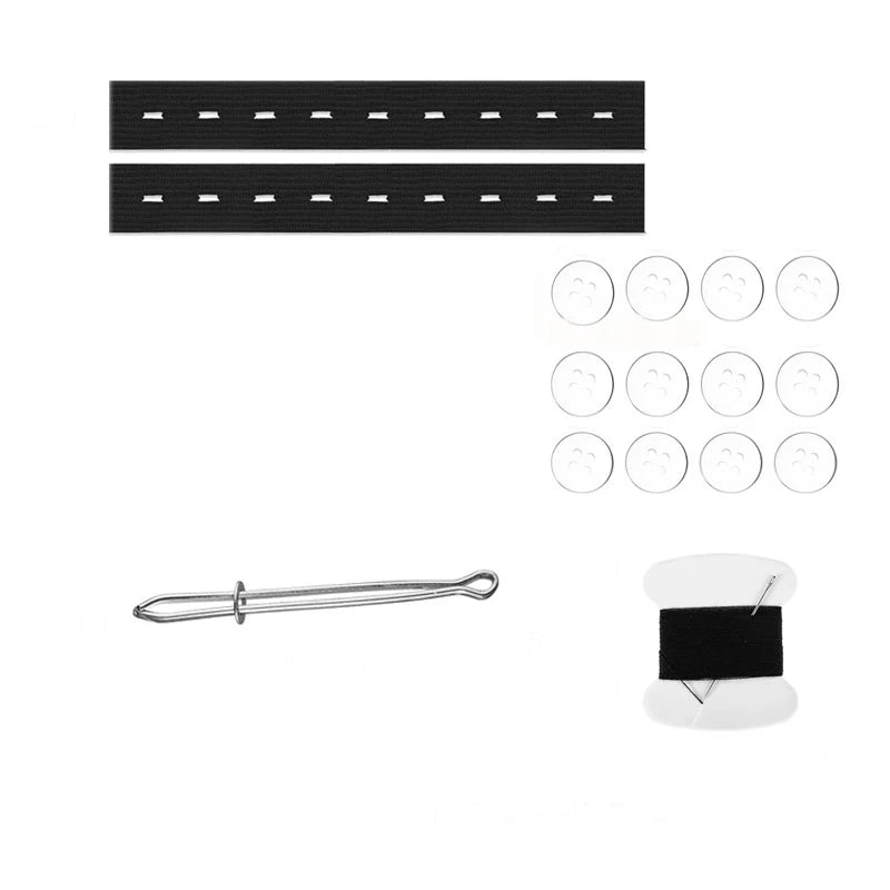 2 Pieces Invisible Belt Tightener Set Sewing Tools Seamless Trouser Buckle Adjuster additional angle