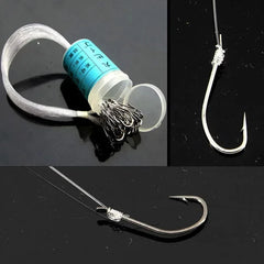 50pcs Barreled Fishing Hooks for Freshwater and Saltwater Fishing detail view