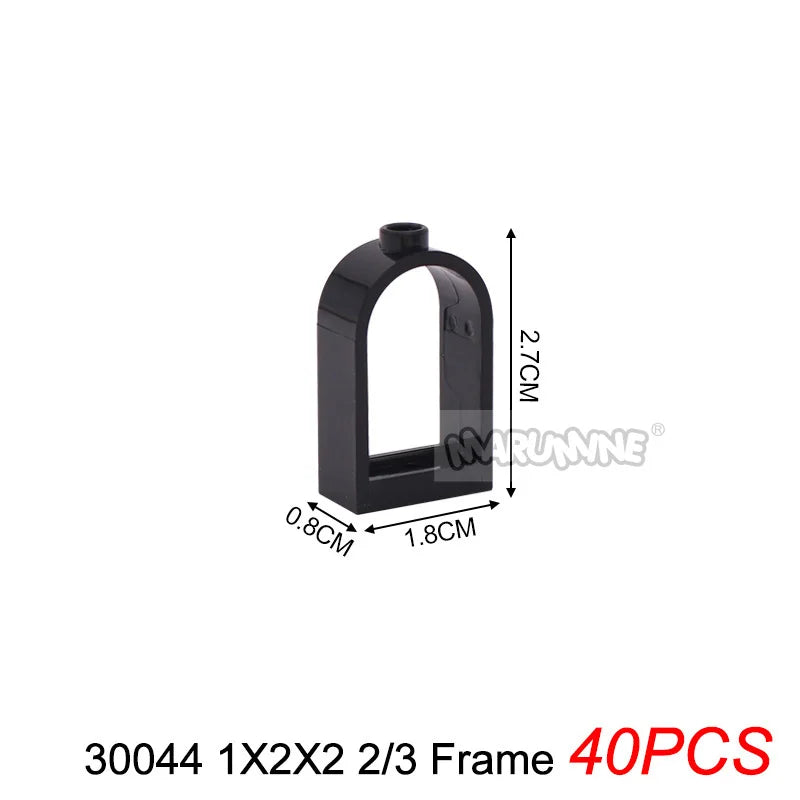 Marumine Window and Door Building Blocks | Compatible City House Parts Set alternate view