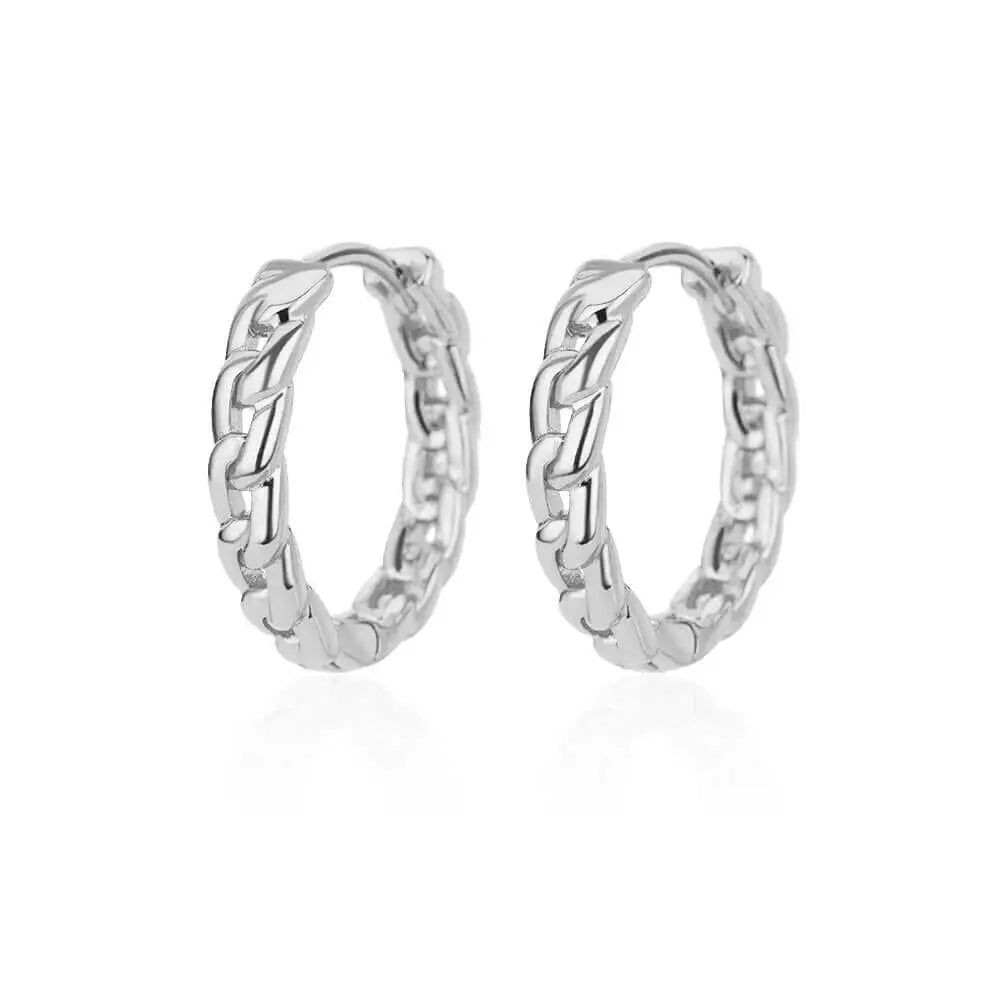 Round Stainless Steel Hoop Earrings for Women