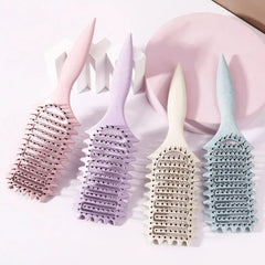 Curling Styling Brush - Hollow Massage Comb, Nylon Mane, ABS Plastic Handle, Comforta alternate view