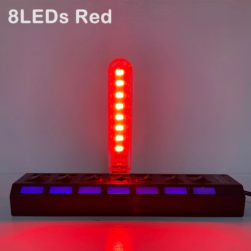 Mini USB LED Desk Lamp | 8 Color Night Light with Eye Protection alternate view