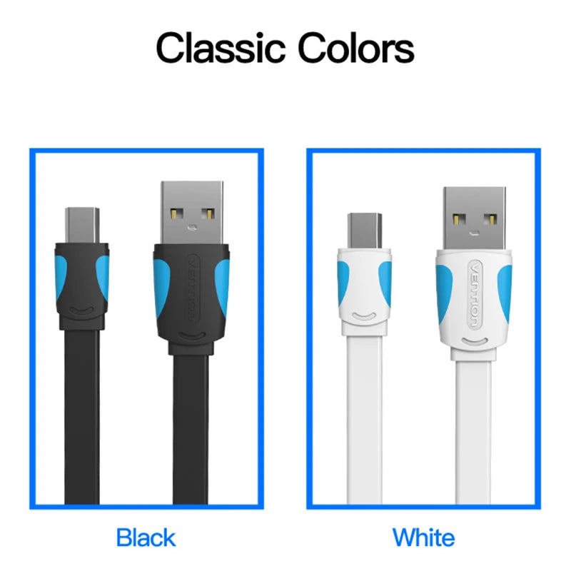 Vention Mini USB Cable | Fast Charging and Data Sync for Cameras, Phones, and More additional angle