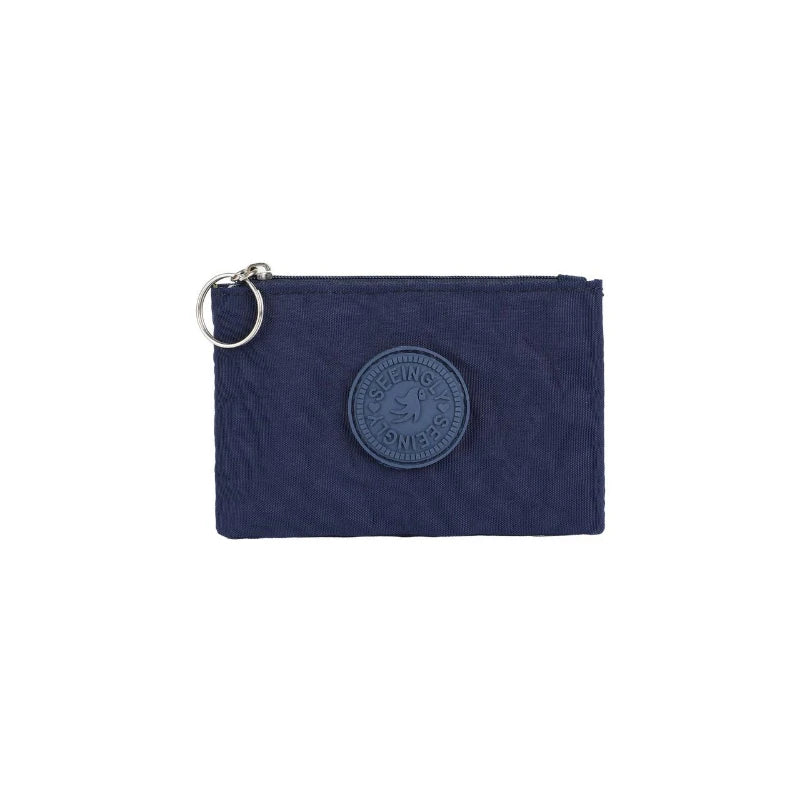 Casual Solid Nylon Coin Purse | Multi-Purpose Zipper Wallet Pouch detail view