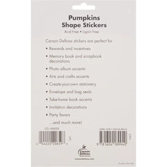 6 Sheets of Pumpkin Stickers for Halloween | Festive Fall Decor close-up view