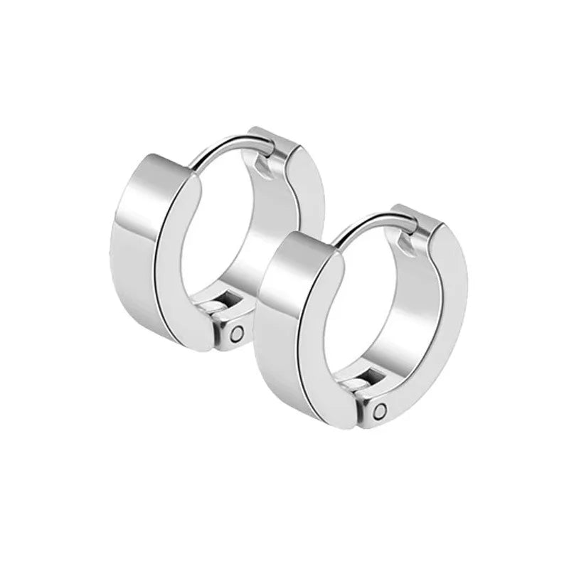 2Pcs Of Stainless Steel Cross Earrings Set, Men’s Women’s stud Earrings Small Huggie lifestyle view