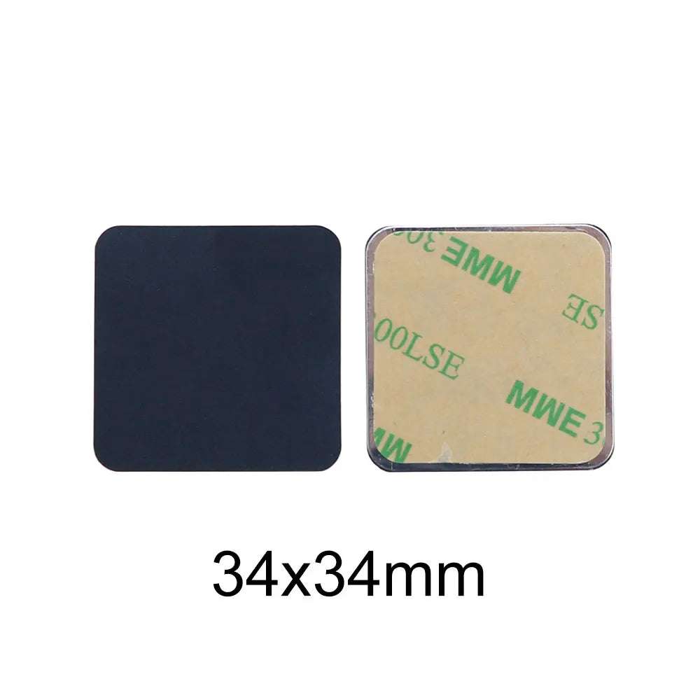 Black Magnetic Iron Metal Plate For Car Phone Holder 10 Pcs alternate view