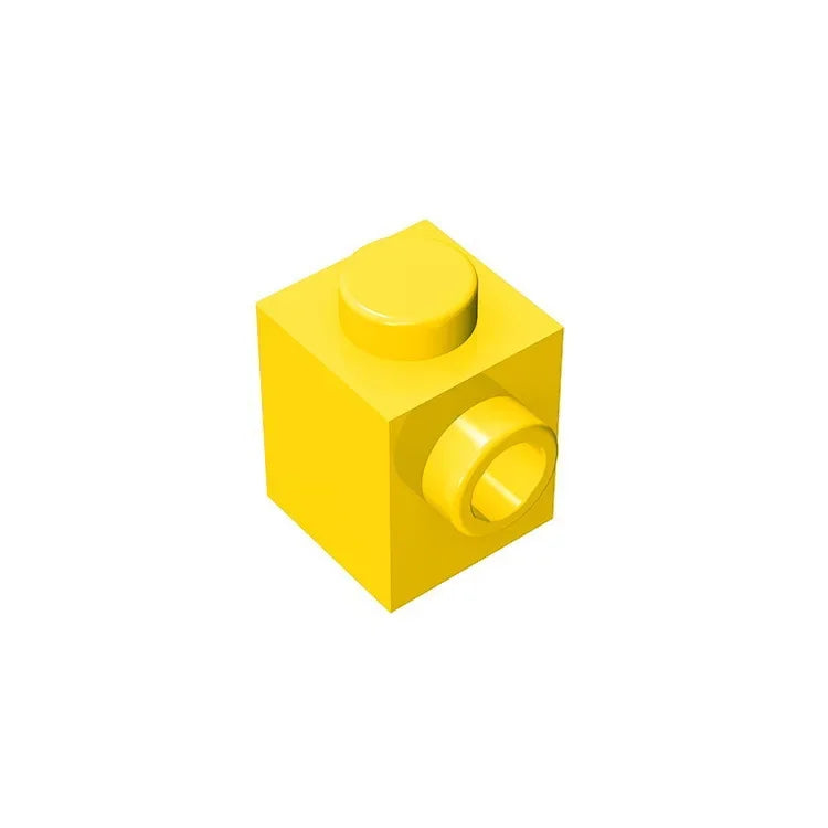 Gobricks GDS-635 BRICK 1X1 W. 1 KNOB | Single Side Bump Building Block Compatible wit lifestyle view
