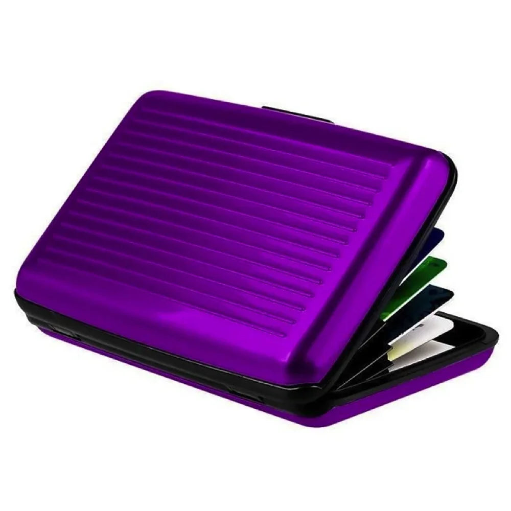 Metal Credit Card Holder Wallet | Slim Waterproof Card Protector lifestyle view