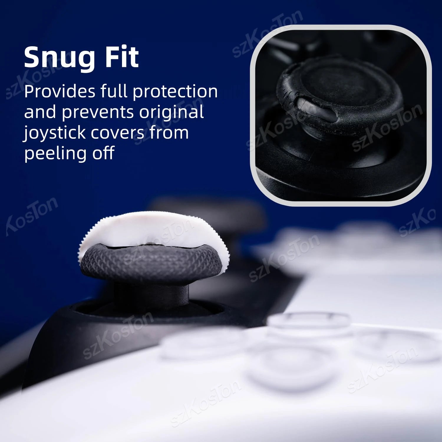4PCS Joystick Cap Thumb Grips for Switch 2 Pro PS5 PS4 Controller | Gamepad Stick Cov lifestyle view