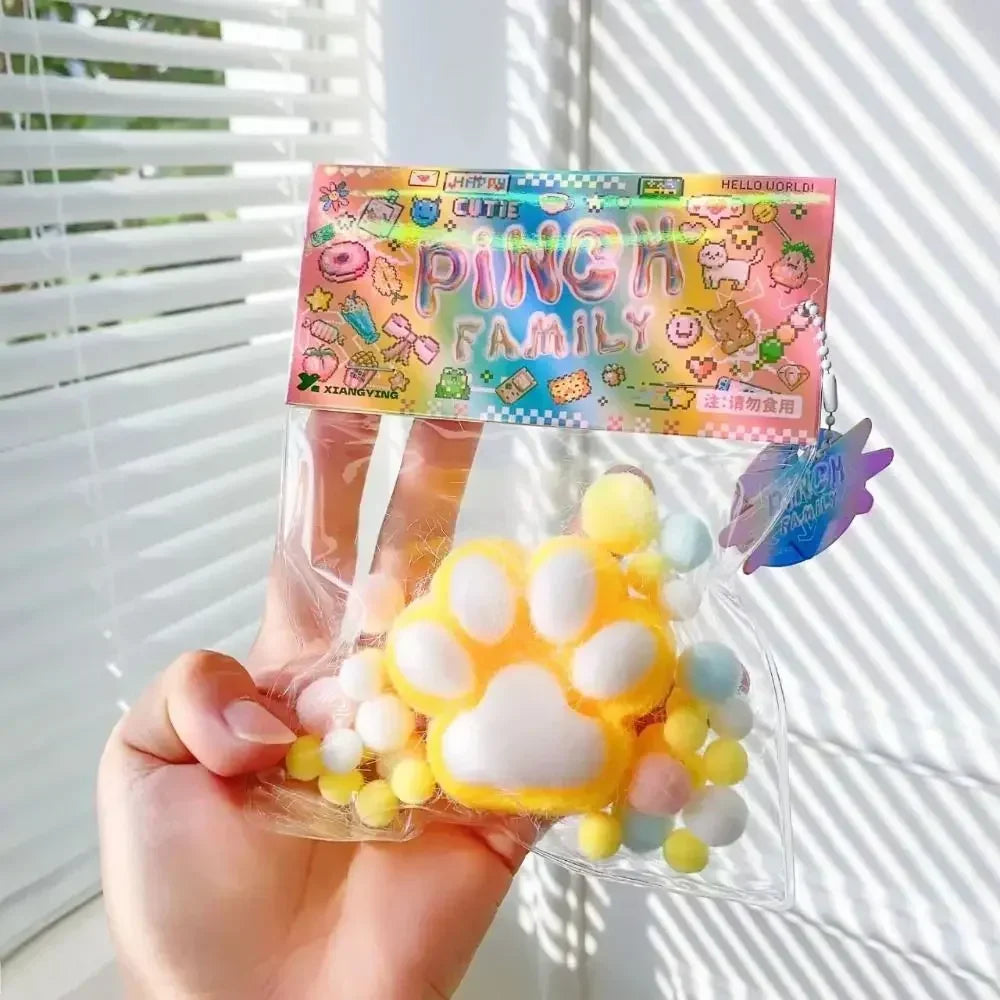 Squeeze Cat Paw Toys | Cute Soft Stress Relief Squishy Toy additional angle