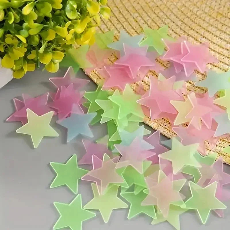 Glow in the Dark Star Stickers | Bedroom Wall Decoration additional angle