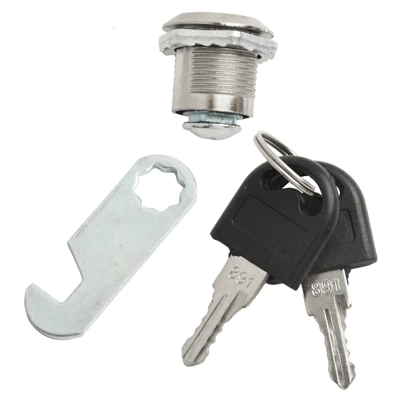 Cam Lock Set 16/20/25/30mm With 2 Keys alternate view