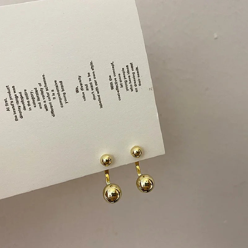 2025 New Cool Liquid Metal Geometric Irregular Zircon Earrings for Woman Man Asymmetr lifestyle view