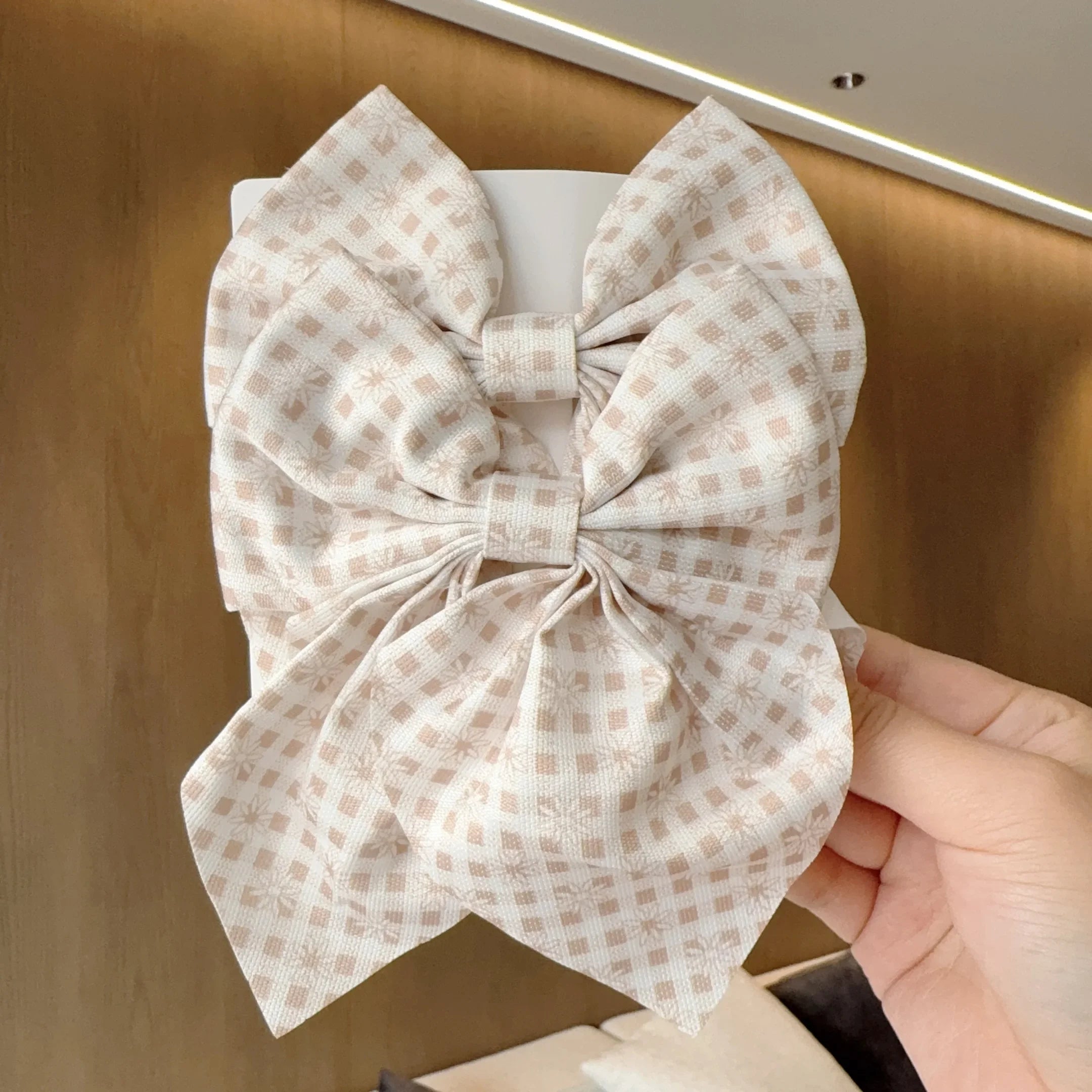 2PC Spring Summer Women Kids New Floral Printed Bows Hair Clip Fresh Cute Hair Pins Barrettes Headwear Girls Hair Accessories